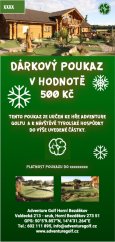 Dárkový poukaz v hodnotě 500 Kč
